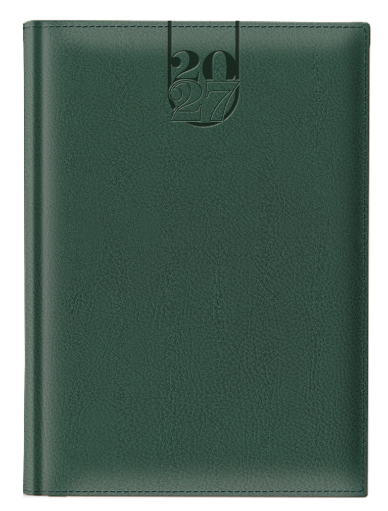 Agenda-presidente-dorada-color-Verde-BN